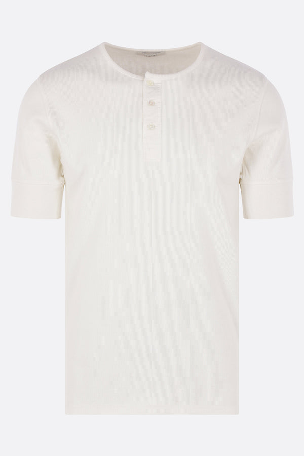henley t-shirt in rib jersey