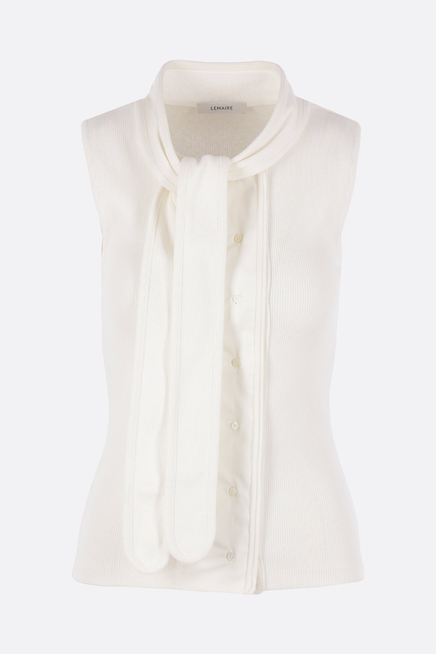 sleeveless top in rib jersey
