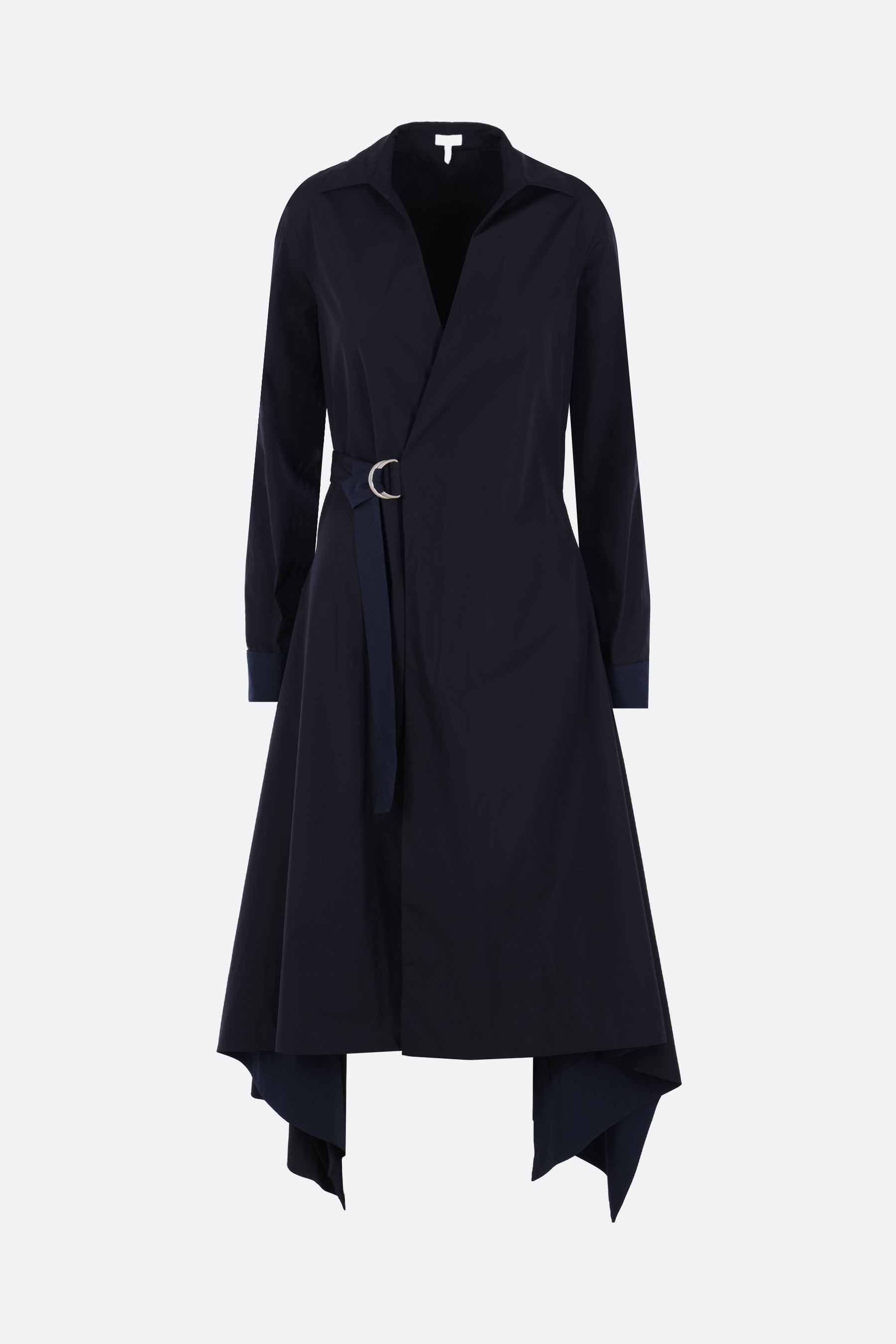 poplin wrap dress