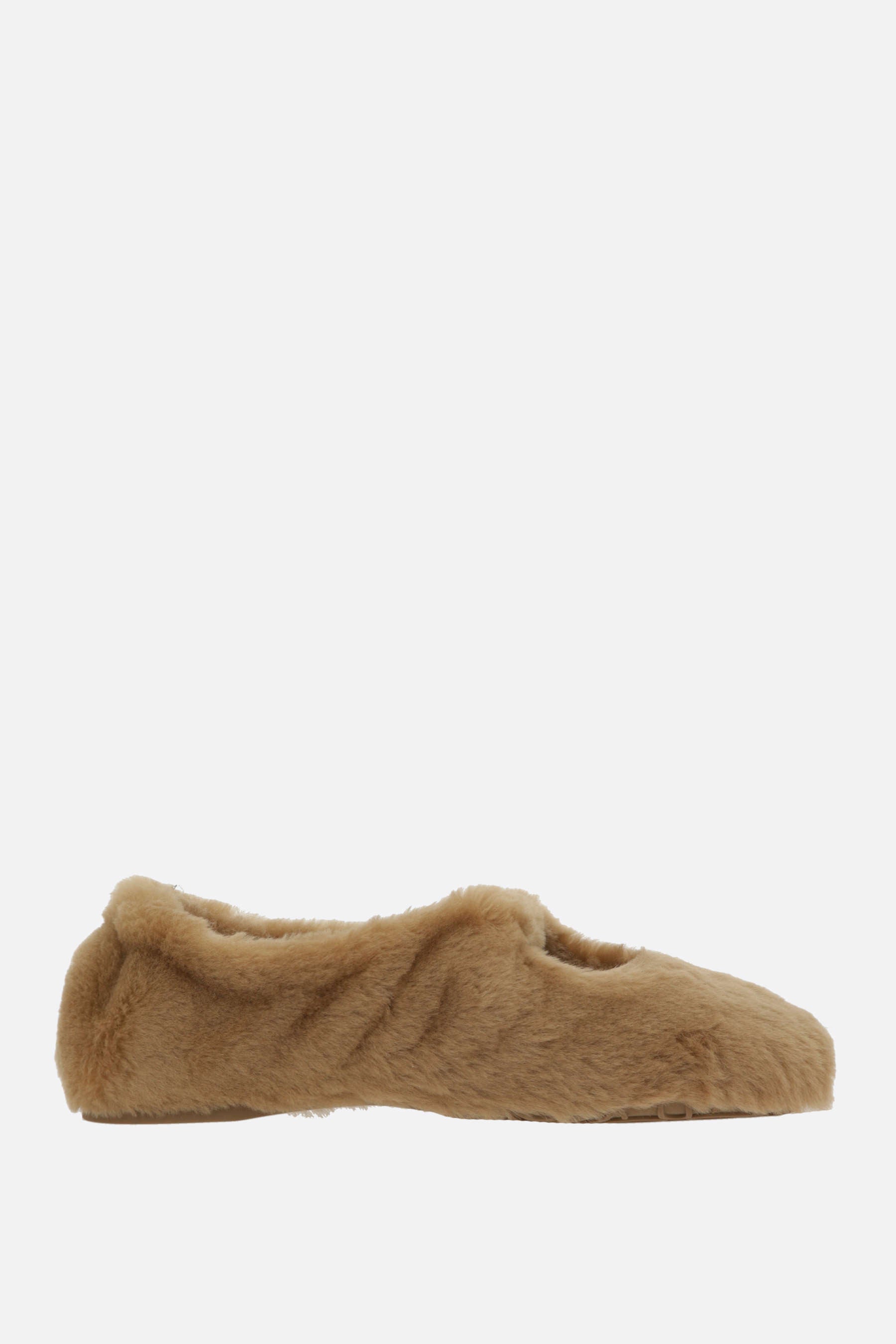 Pebble Soft ballerina in shearling