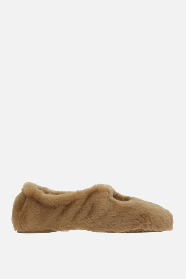 Pebble Soft ballerina in shearling