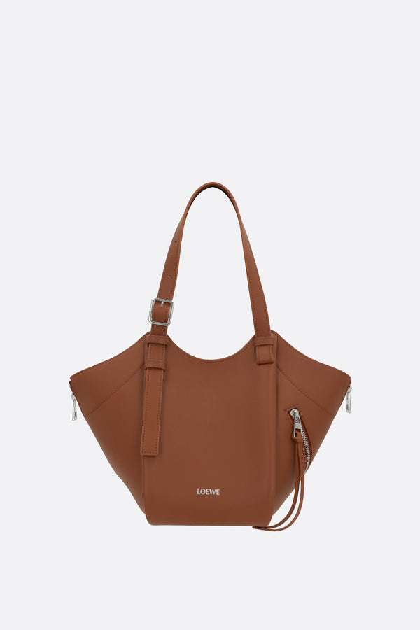 borsa a mano Hammock Flip media in pelle liscia