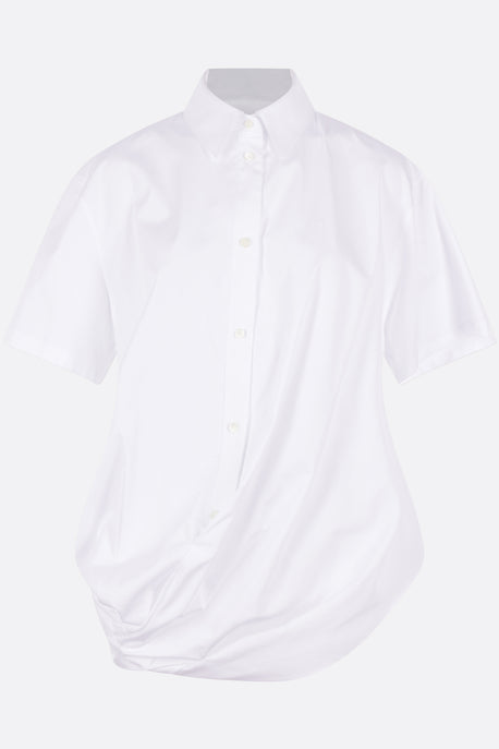 short-sleeve shirt in poplin