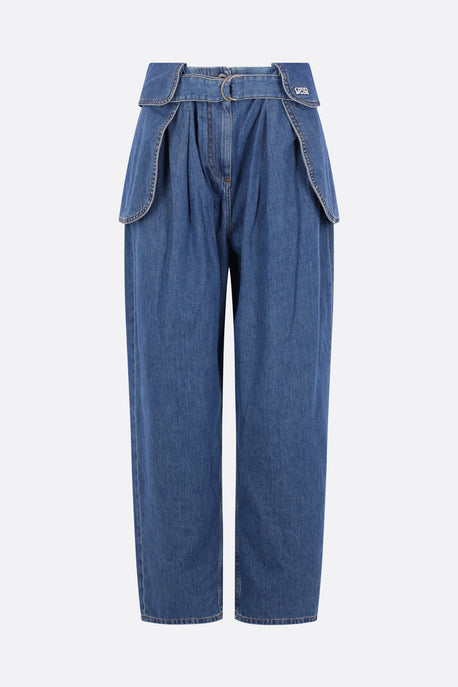 denim cargo jeans