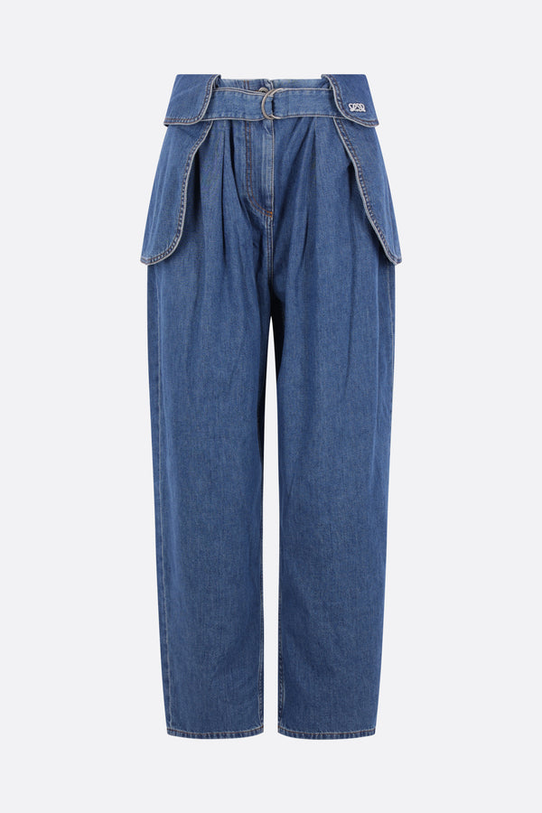 denim cargo jeans