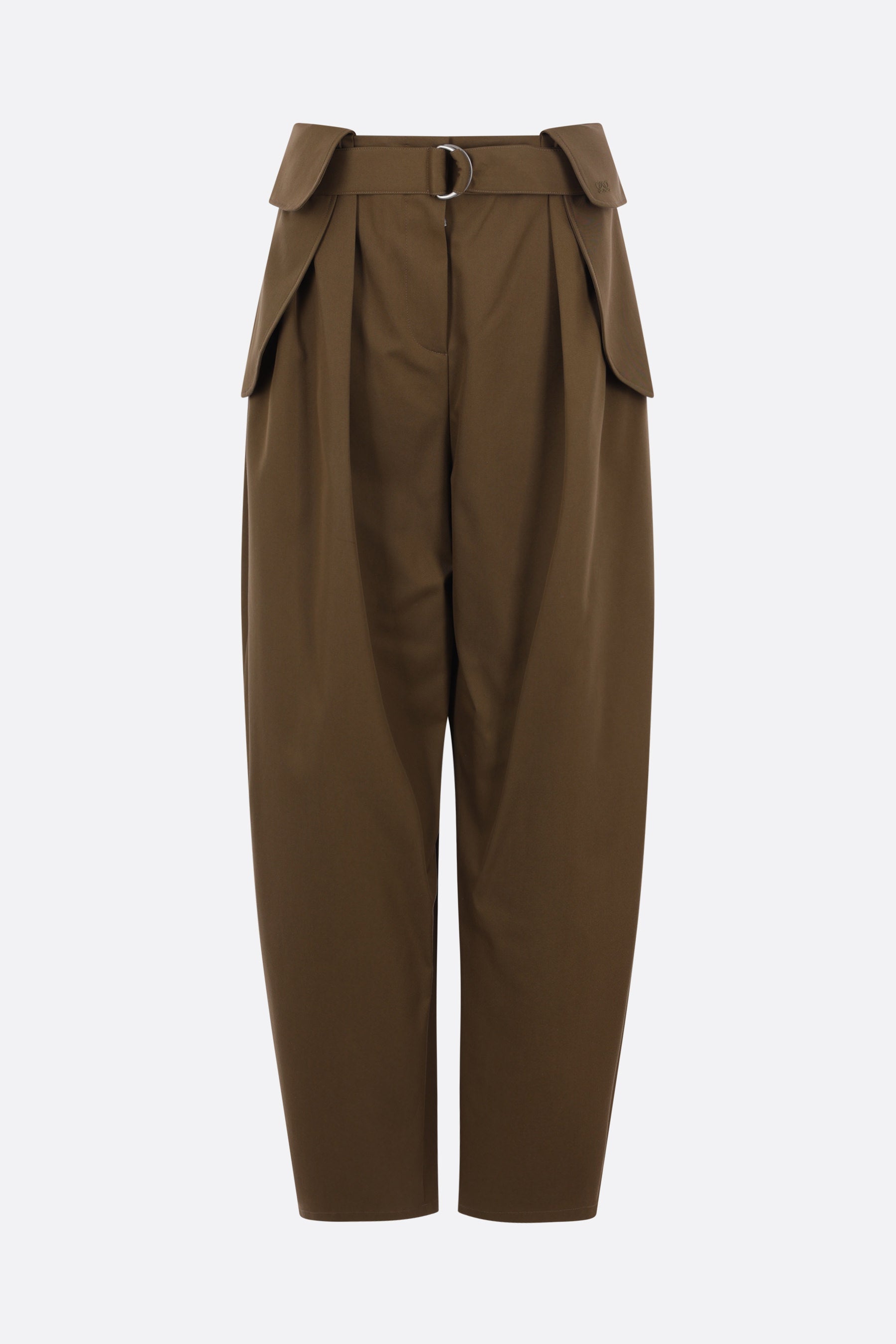 cotton and silk cargo trousers