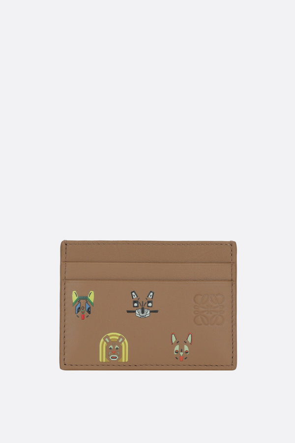 Cats plain cardholder in smooth leather