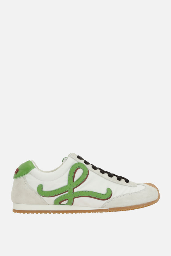 Ballet Runner 2.0 sneaker in nylon and leather