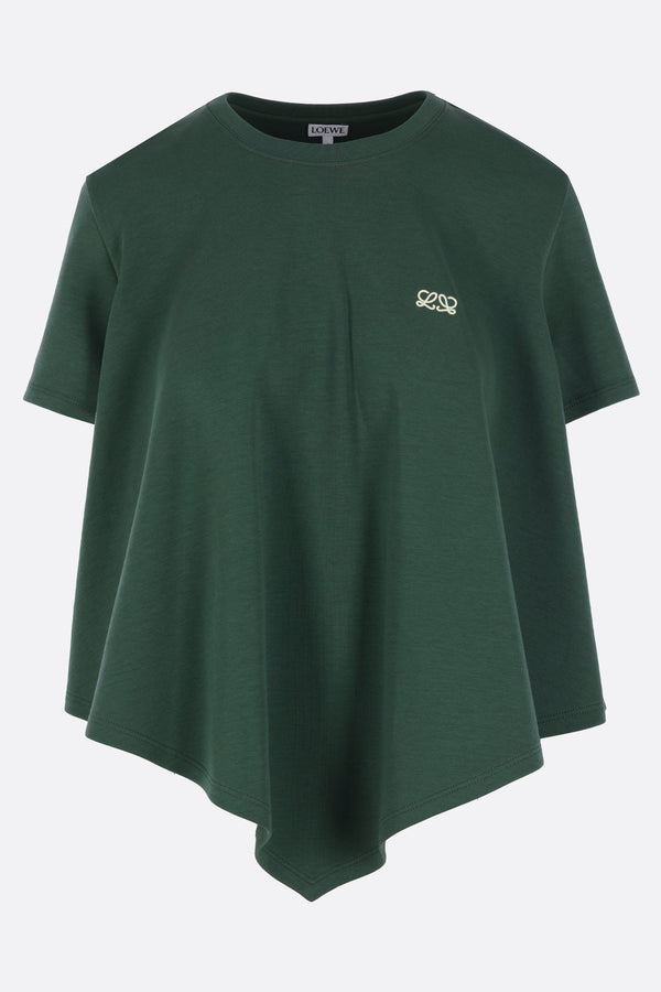 cotton blend cape t-shirt