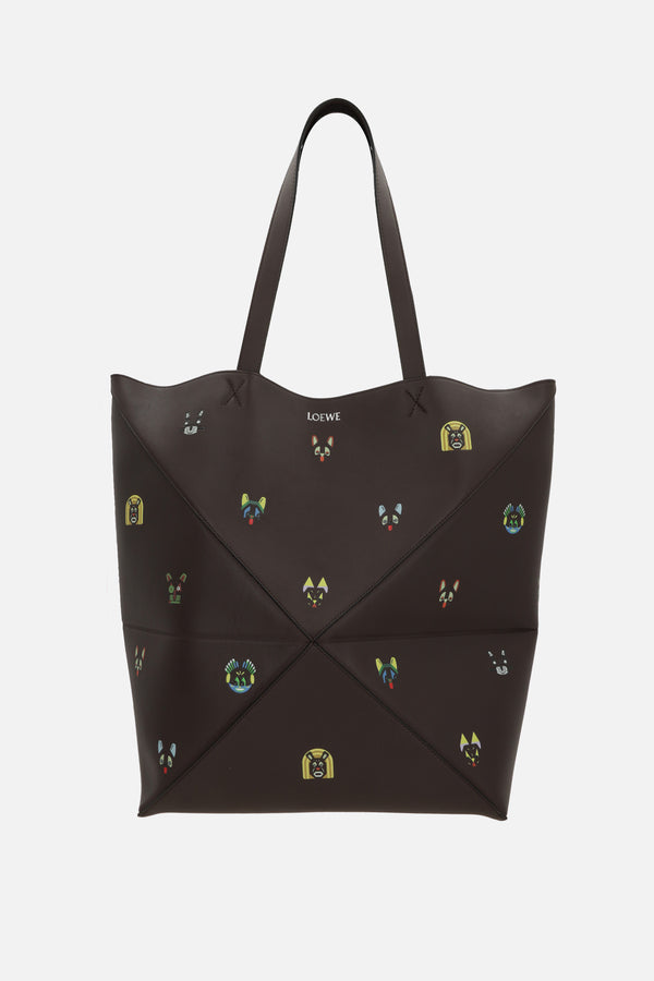 borsa tote Puzzle Fold XL in nappa