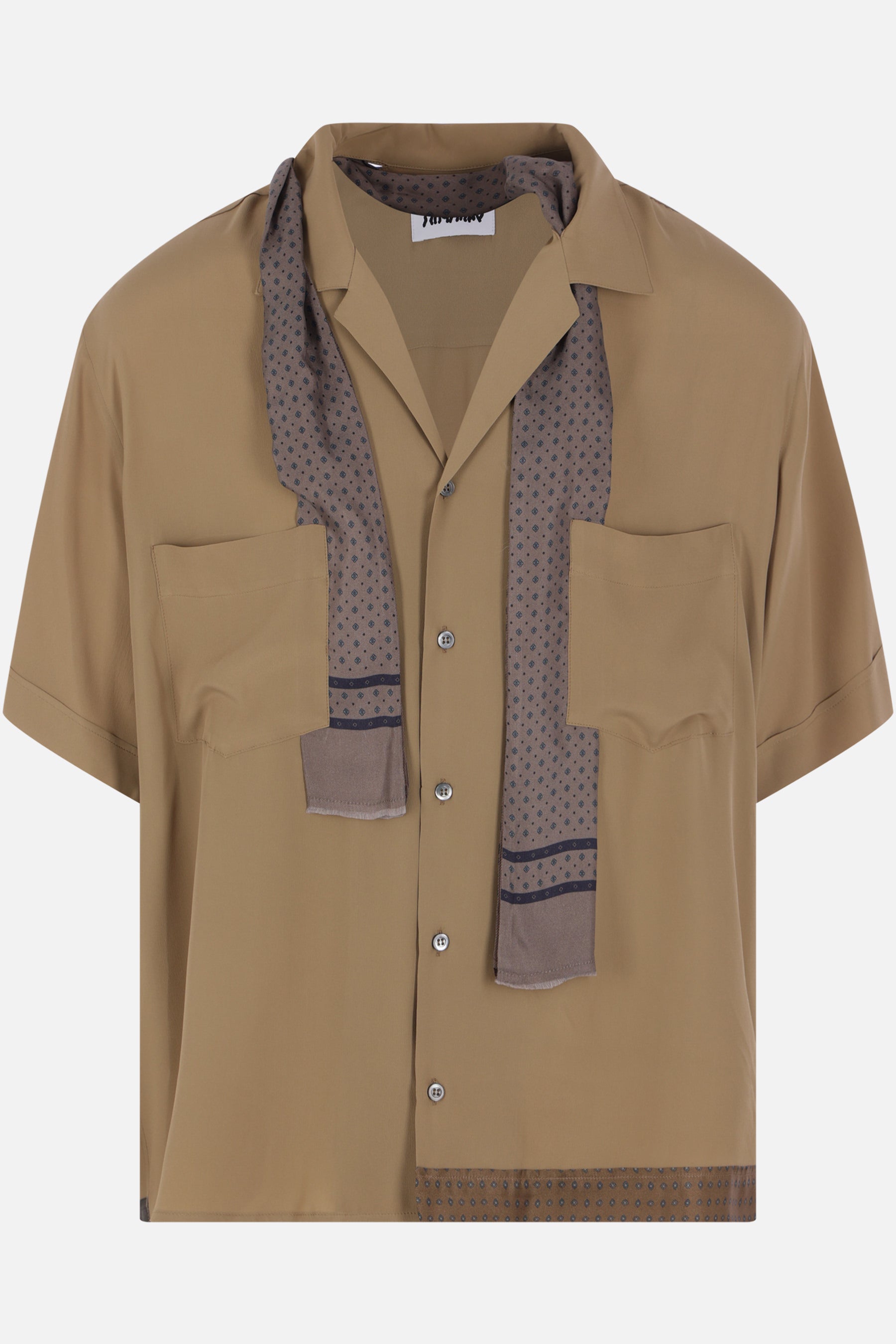 Pasolini short-sleeve shirt in silk blend