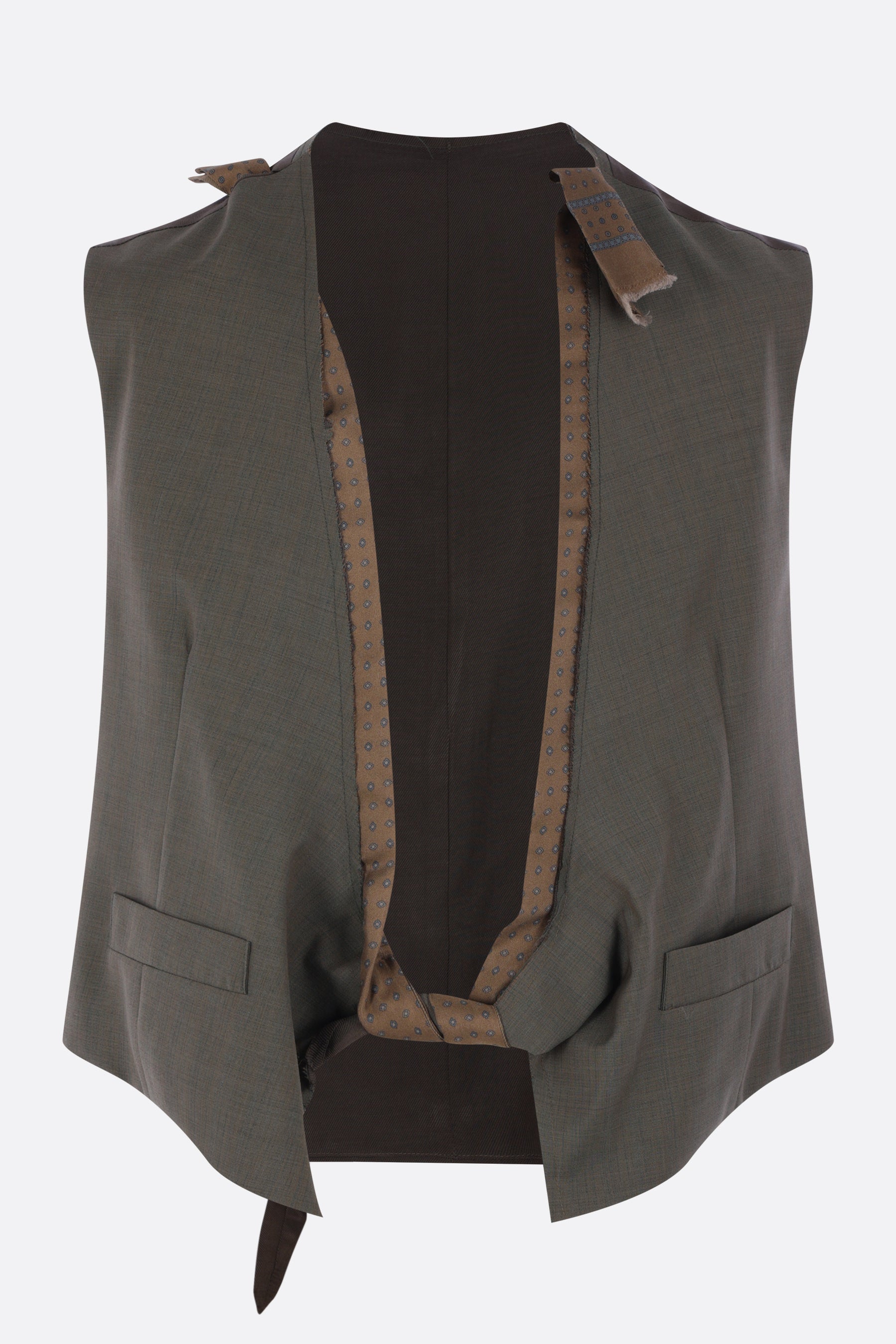 Dawn Knotted vest in wool