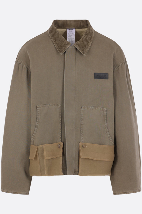 Cantiere oversized jacket in canvas