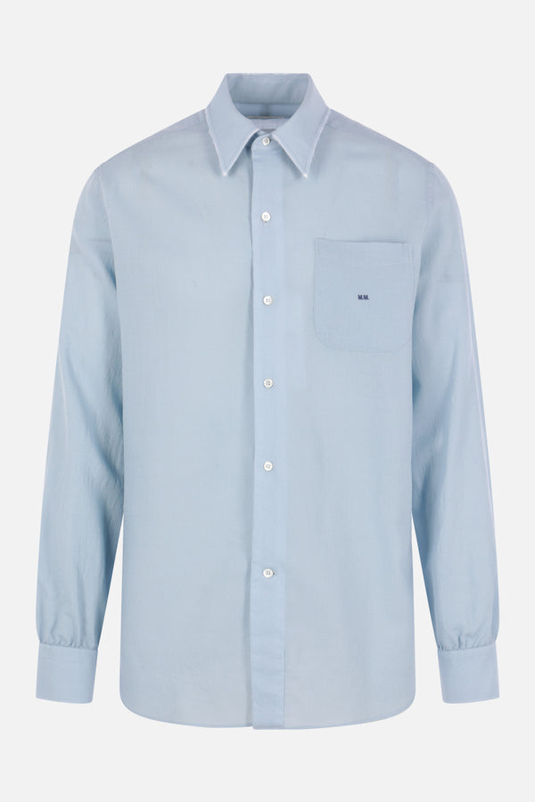 wool shirt with M.M. embroidery
