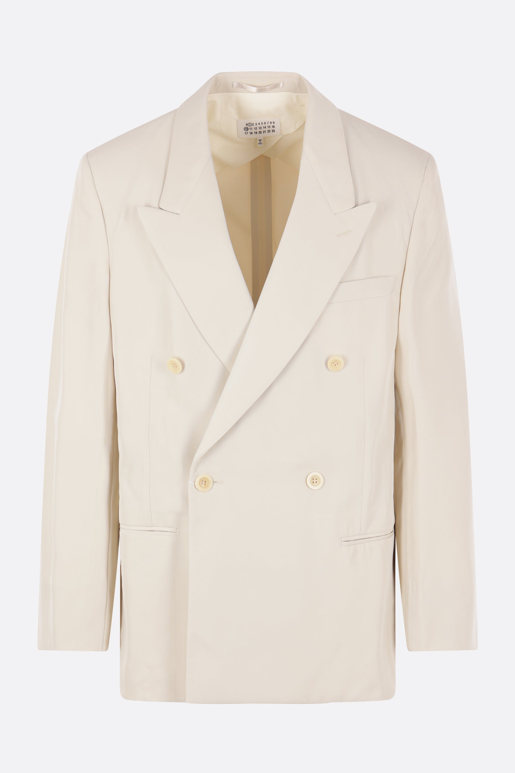 double-breasted jacket in twill