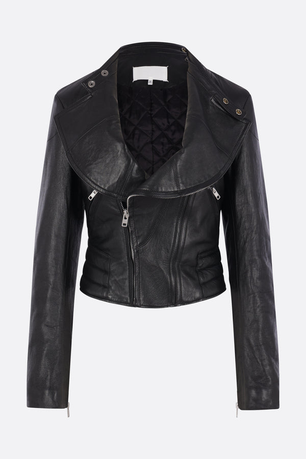 leather biker jacket