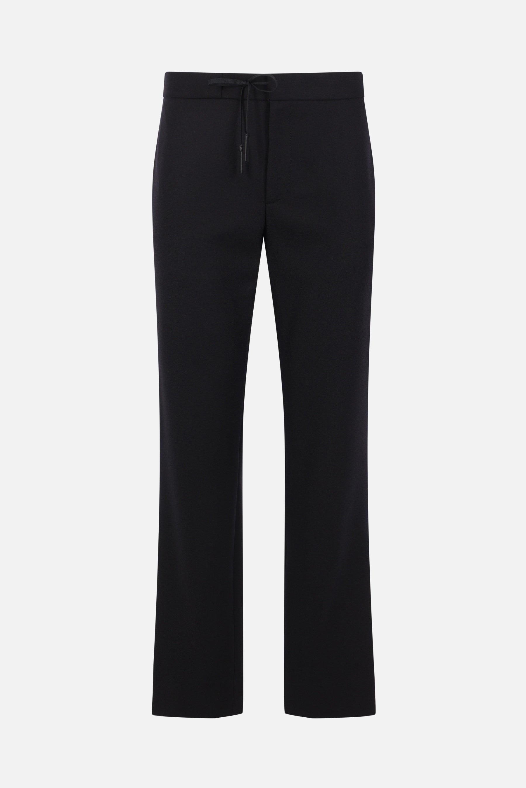 wool drawstring trousers