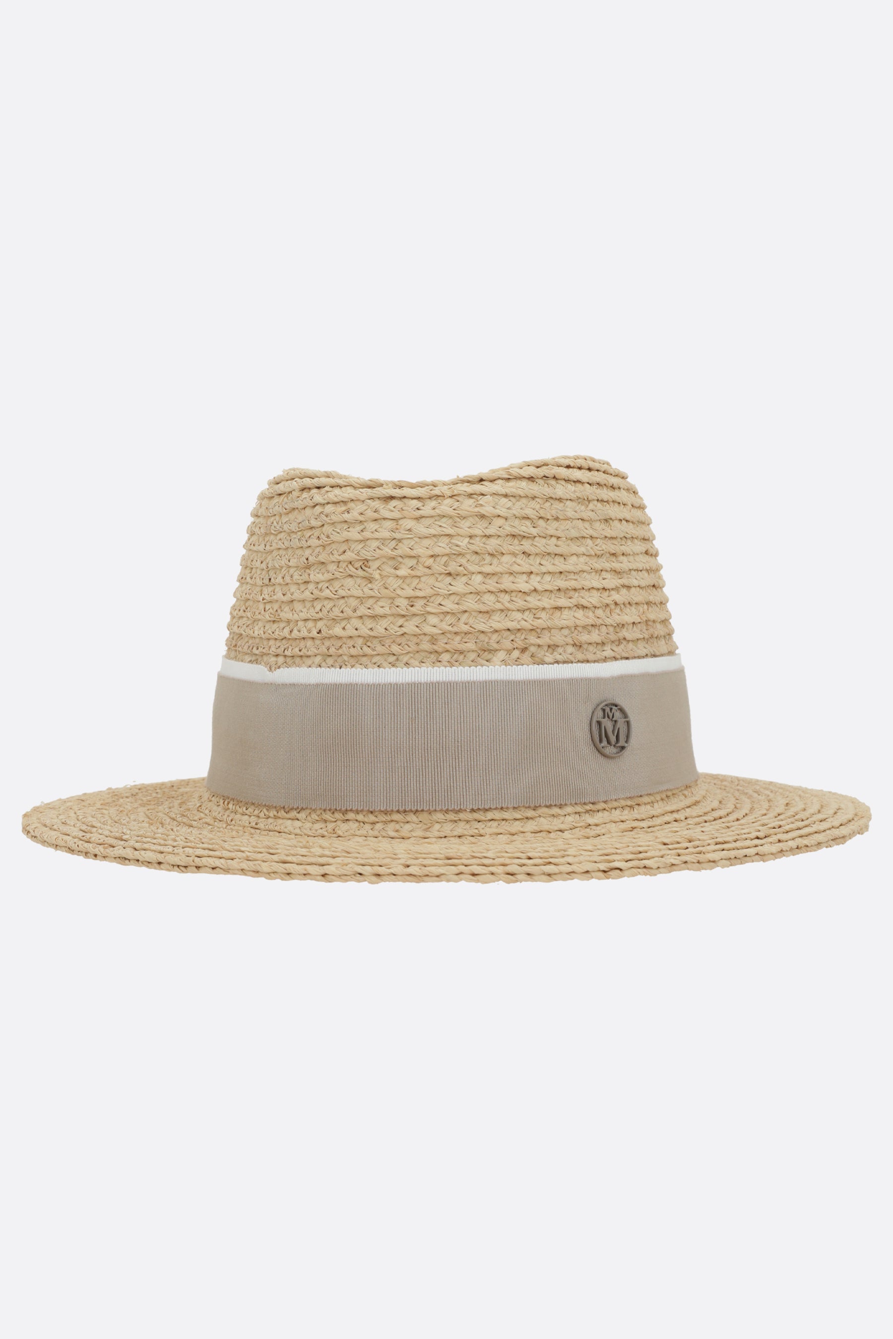 André fedora hat in raffia