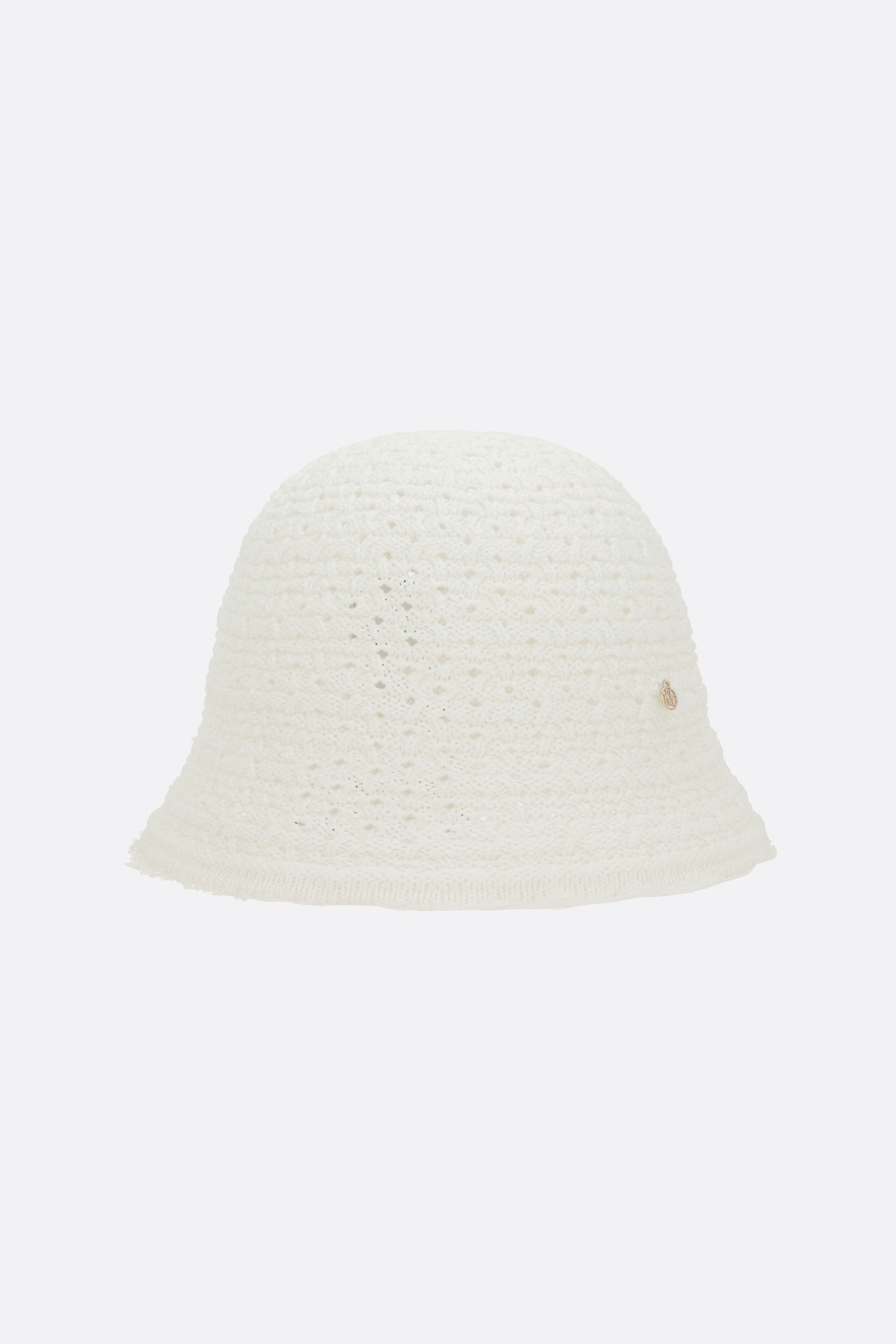 Lison bucket hat in openwork knit