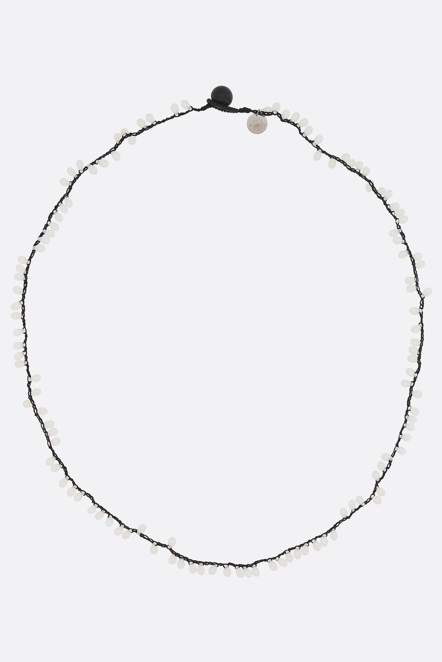 Necklace with Murano glass appliqués