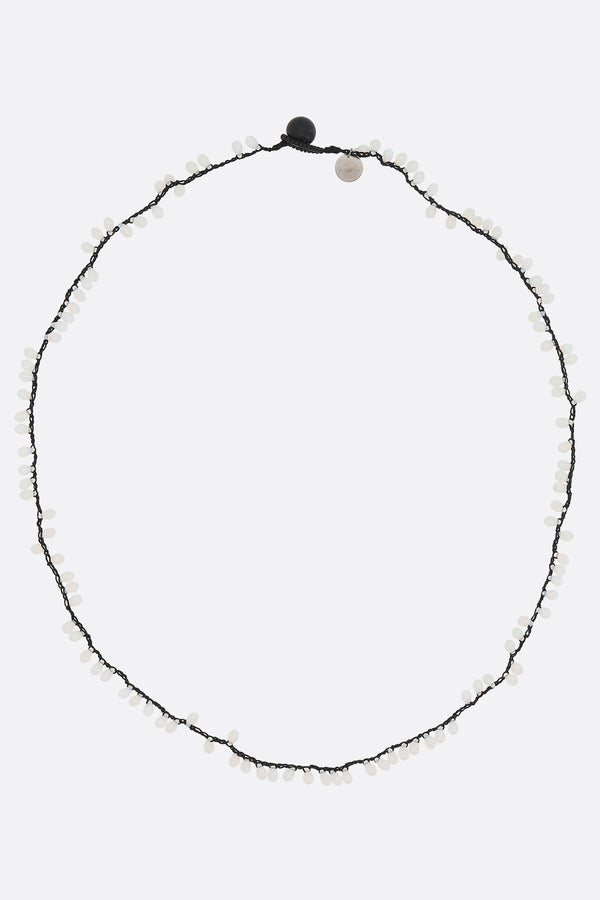 Necklace with Murano glass appliqués