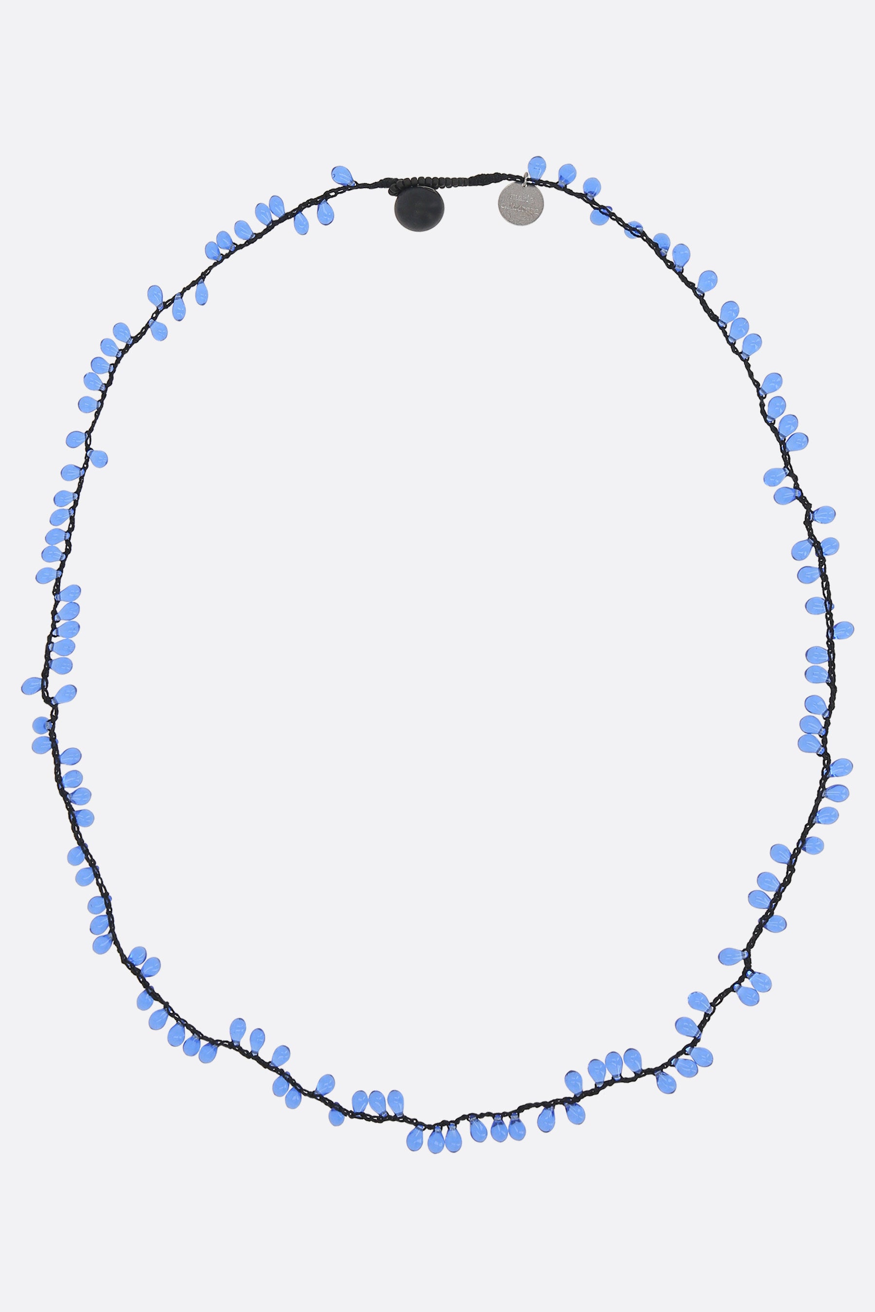 Necklace with Murano glass appliqués