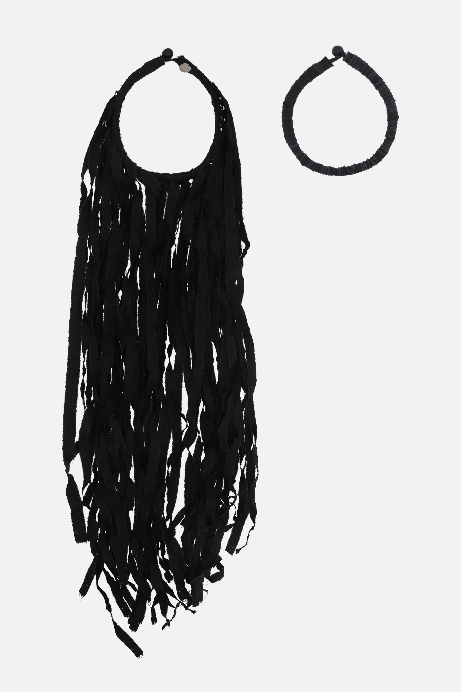 fabric necklace with fringes