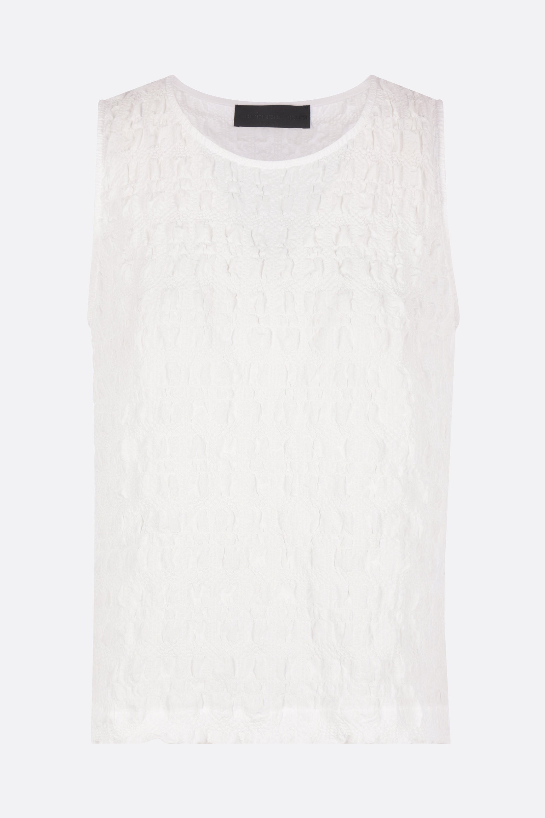 Basic sleeveless top in Sky Breeze fabric
