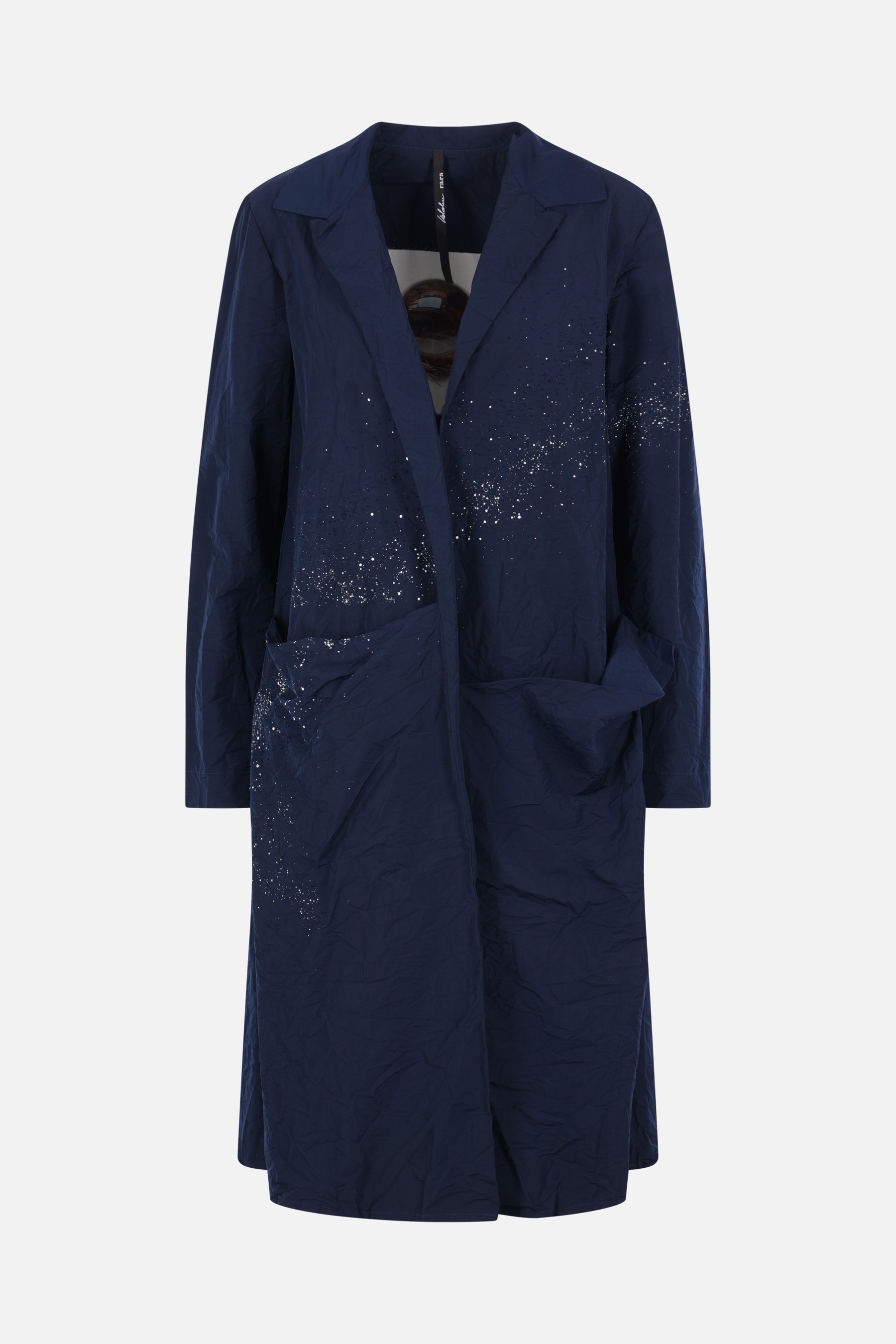 reversible duster in technical taffeta
