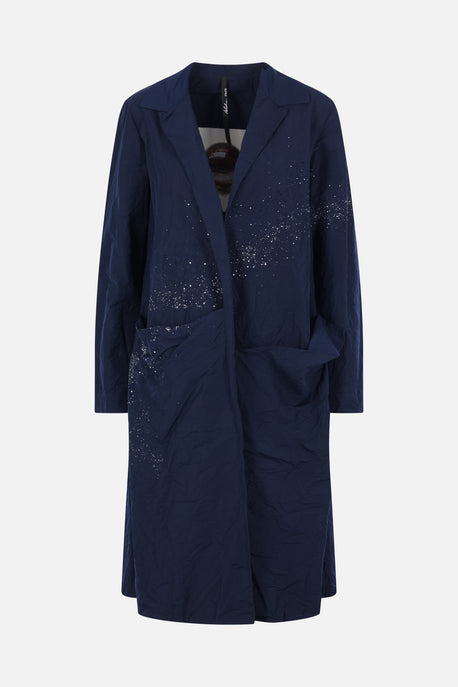 reversible duster in technical taffeta