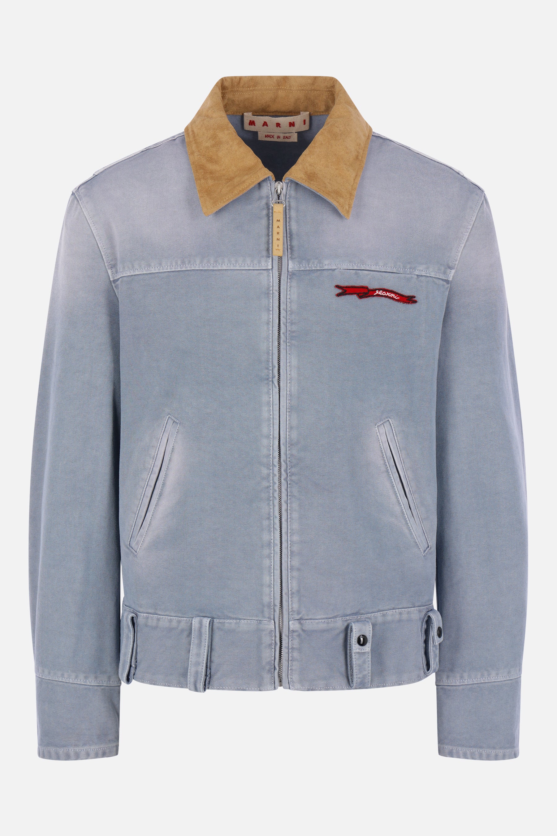 full-zip jacket in canvas