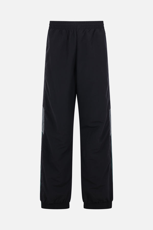Panelled track trousers in nylon