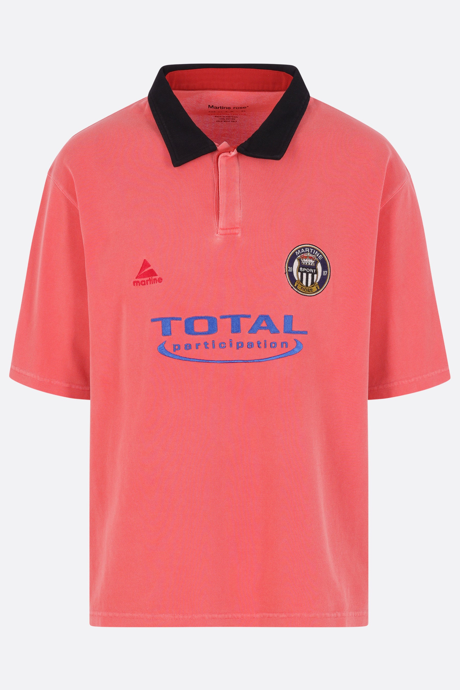 oversized polo shirt in piquet
