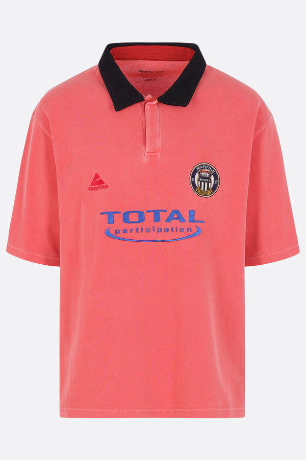 oversized polo shirt in piquet