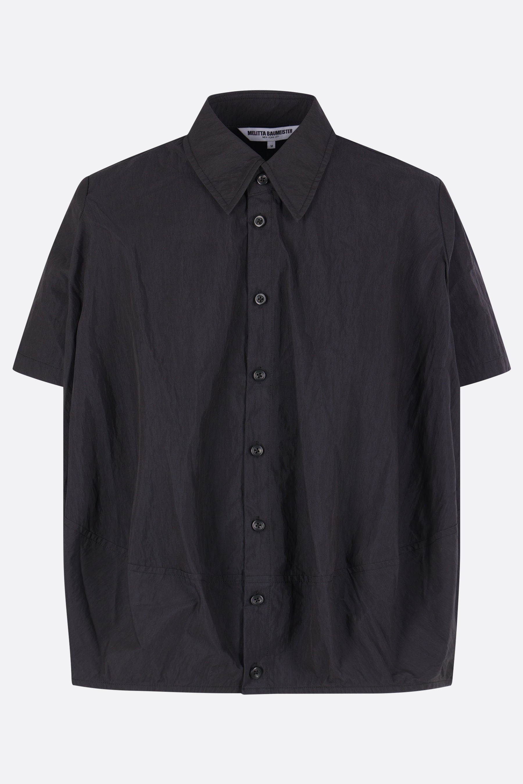 short-sleeve shirt in technical cotton