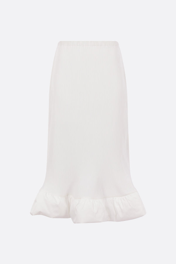 gonna midi in nylon plissé