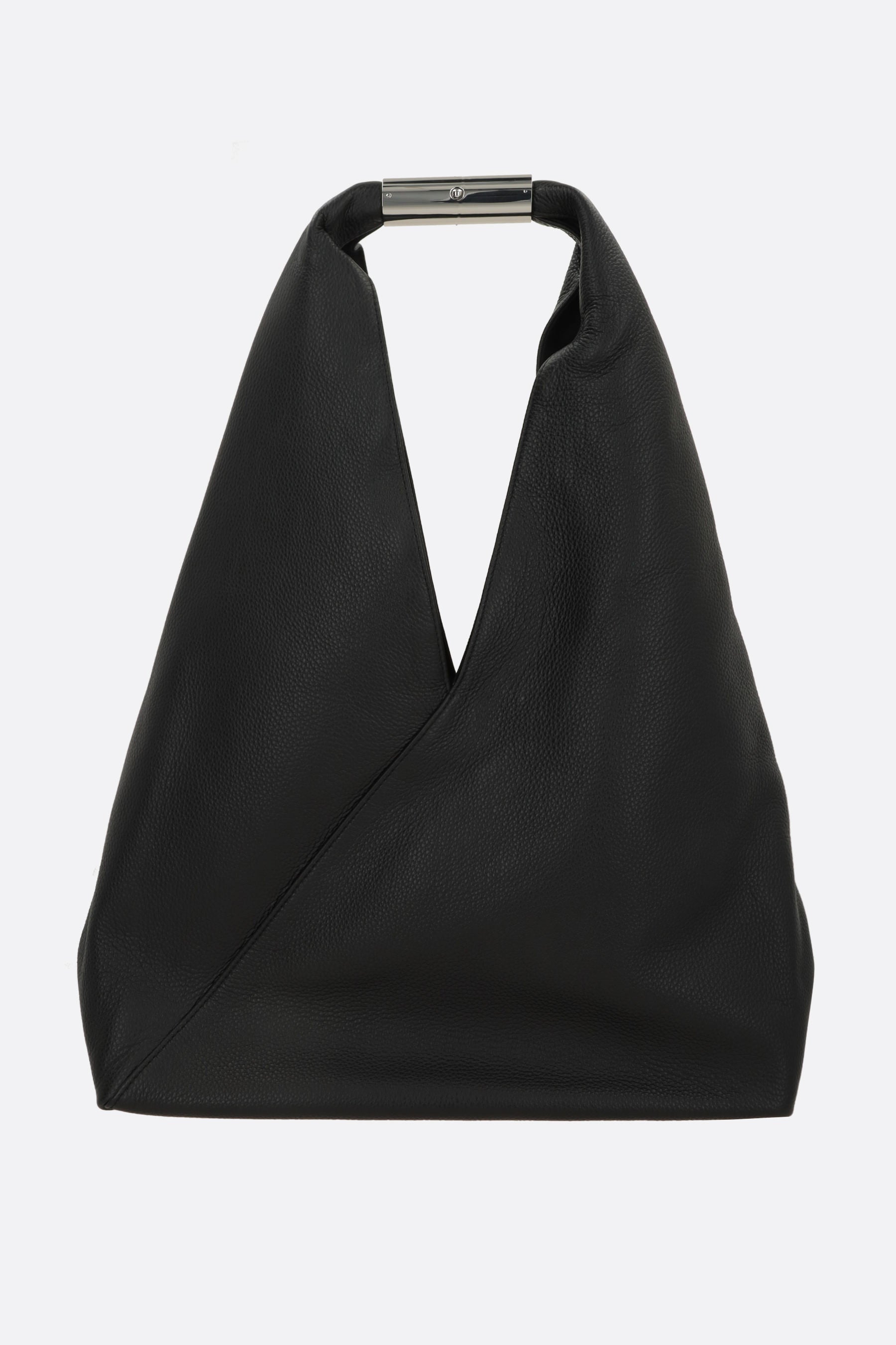 Japanese medium handbag in grainy leather