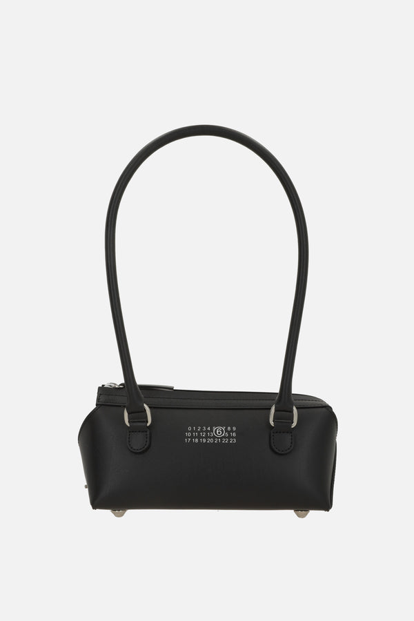 J mini bowling bag in smooth leather