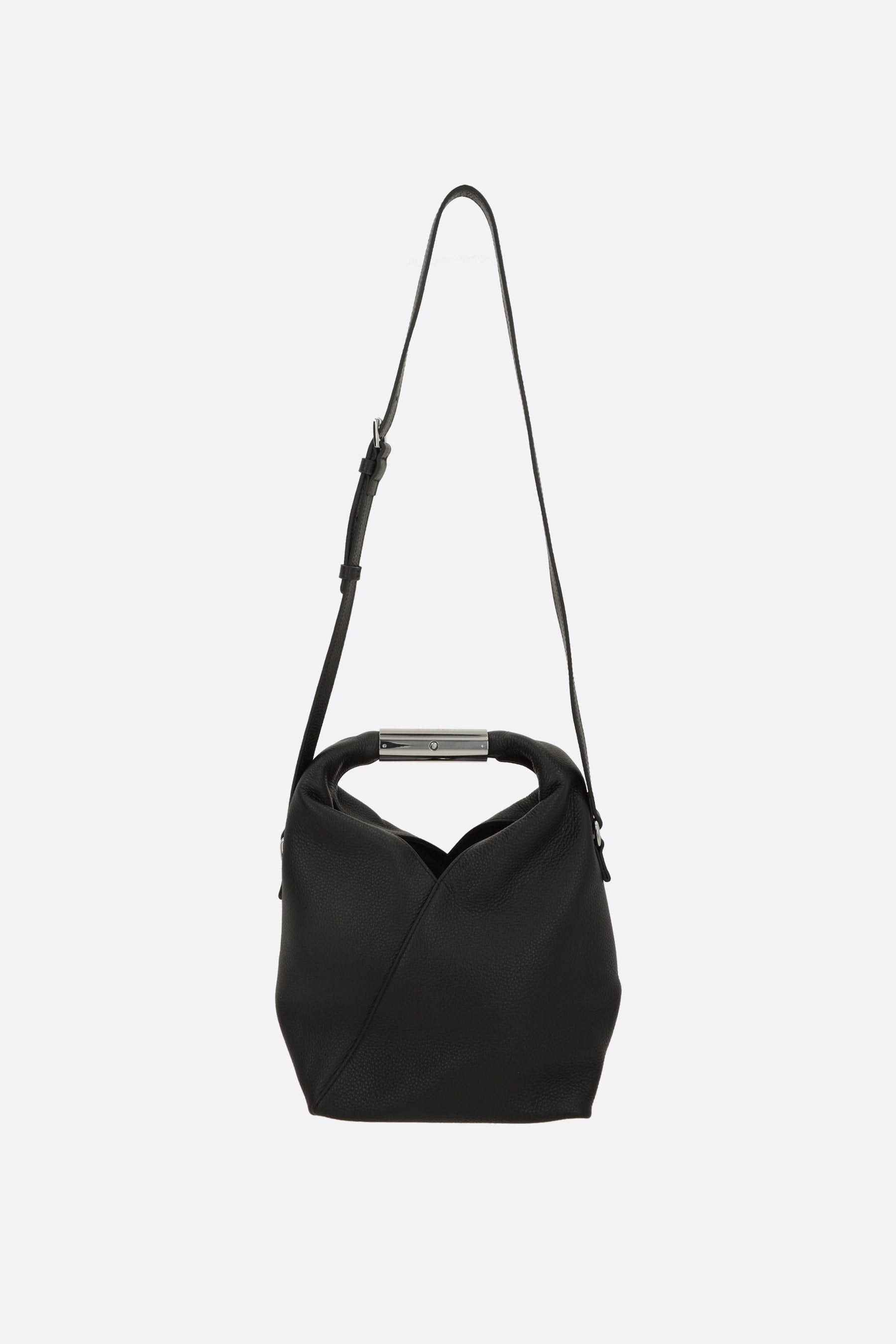 Japanese small handbag in grainy leather