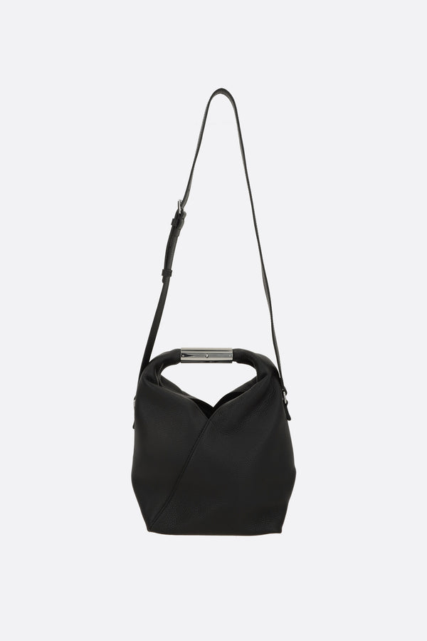 Japanese small handbag in grainy leather