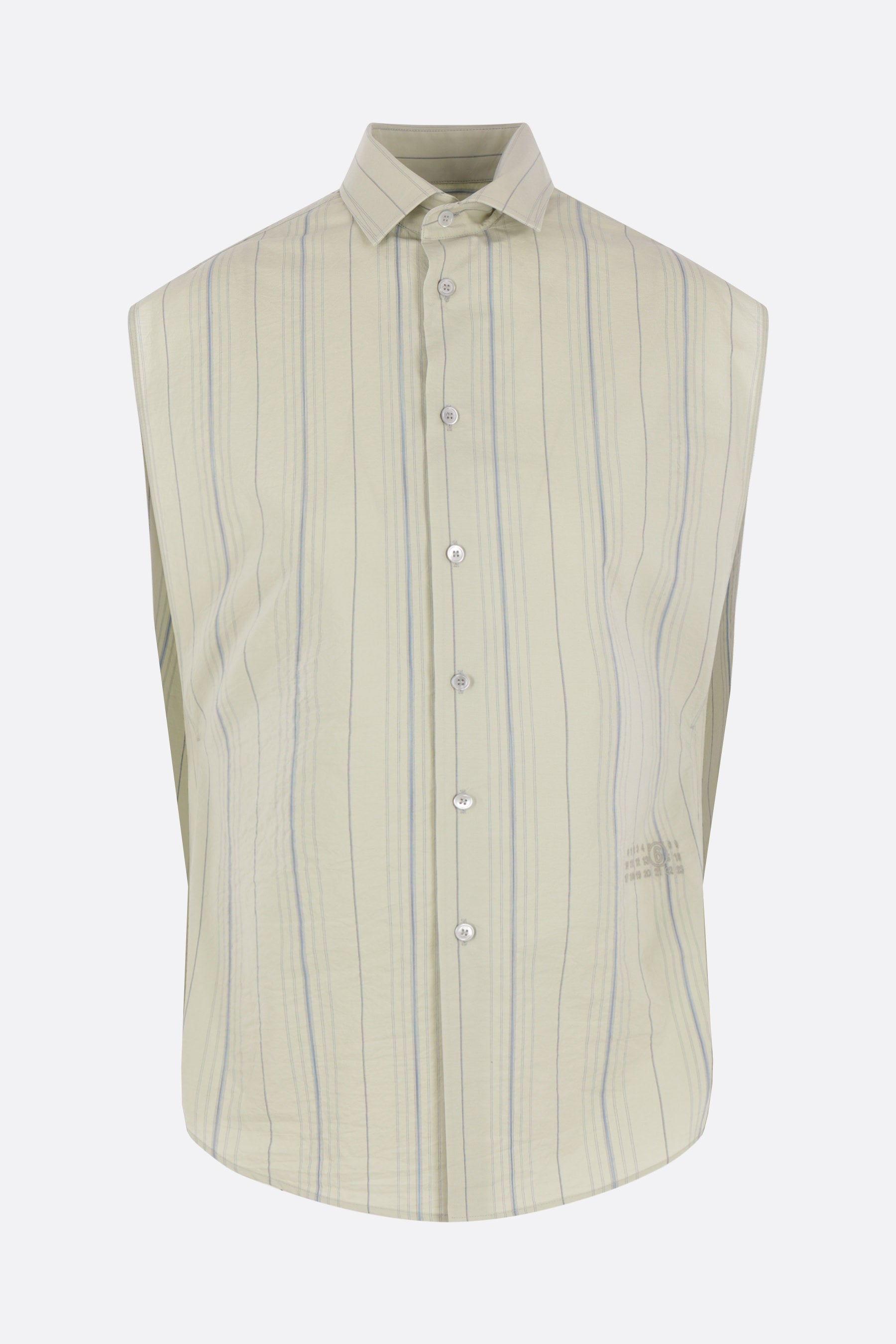 striped cotton sleeveless shirt