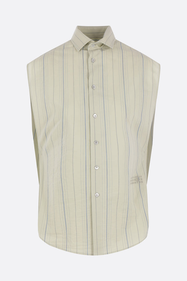 striped cotton sleeveless shirt