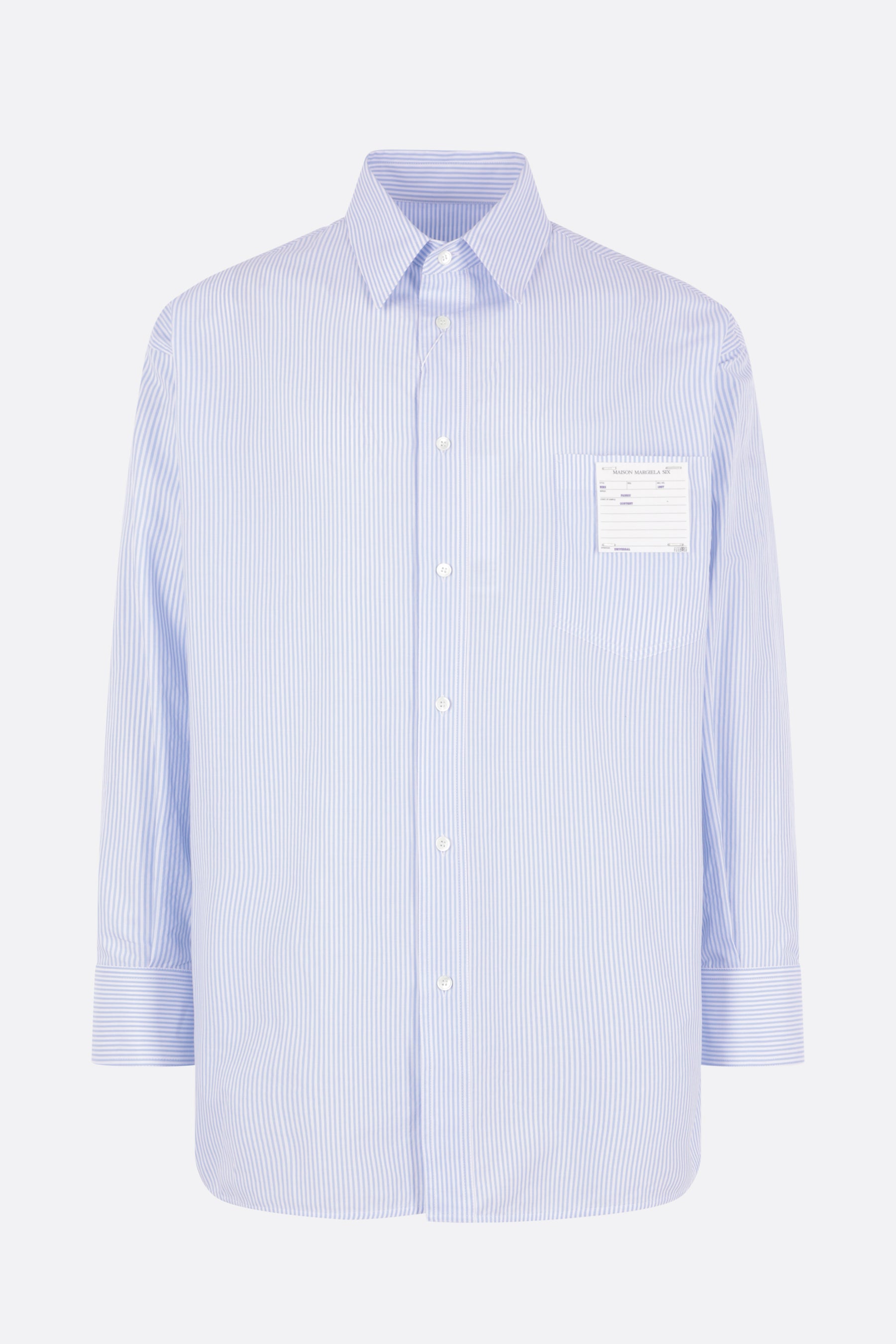striped poplin shirt
