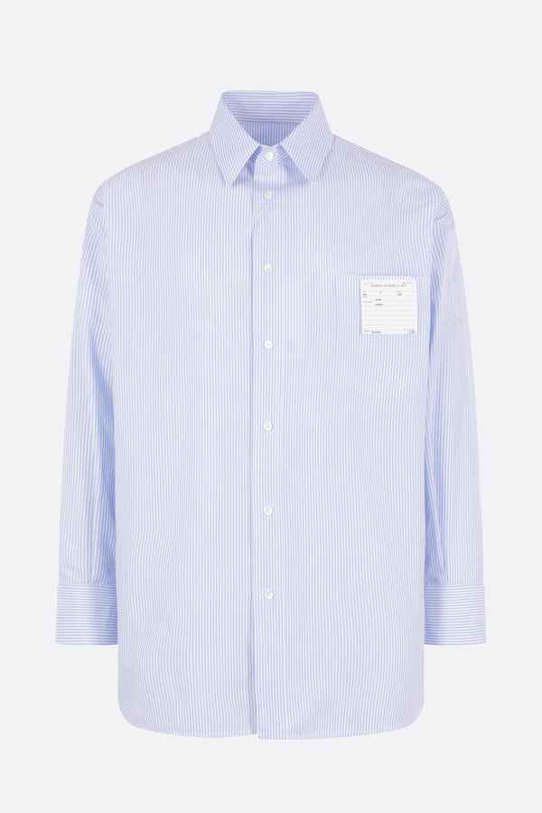 striped poplin shirt