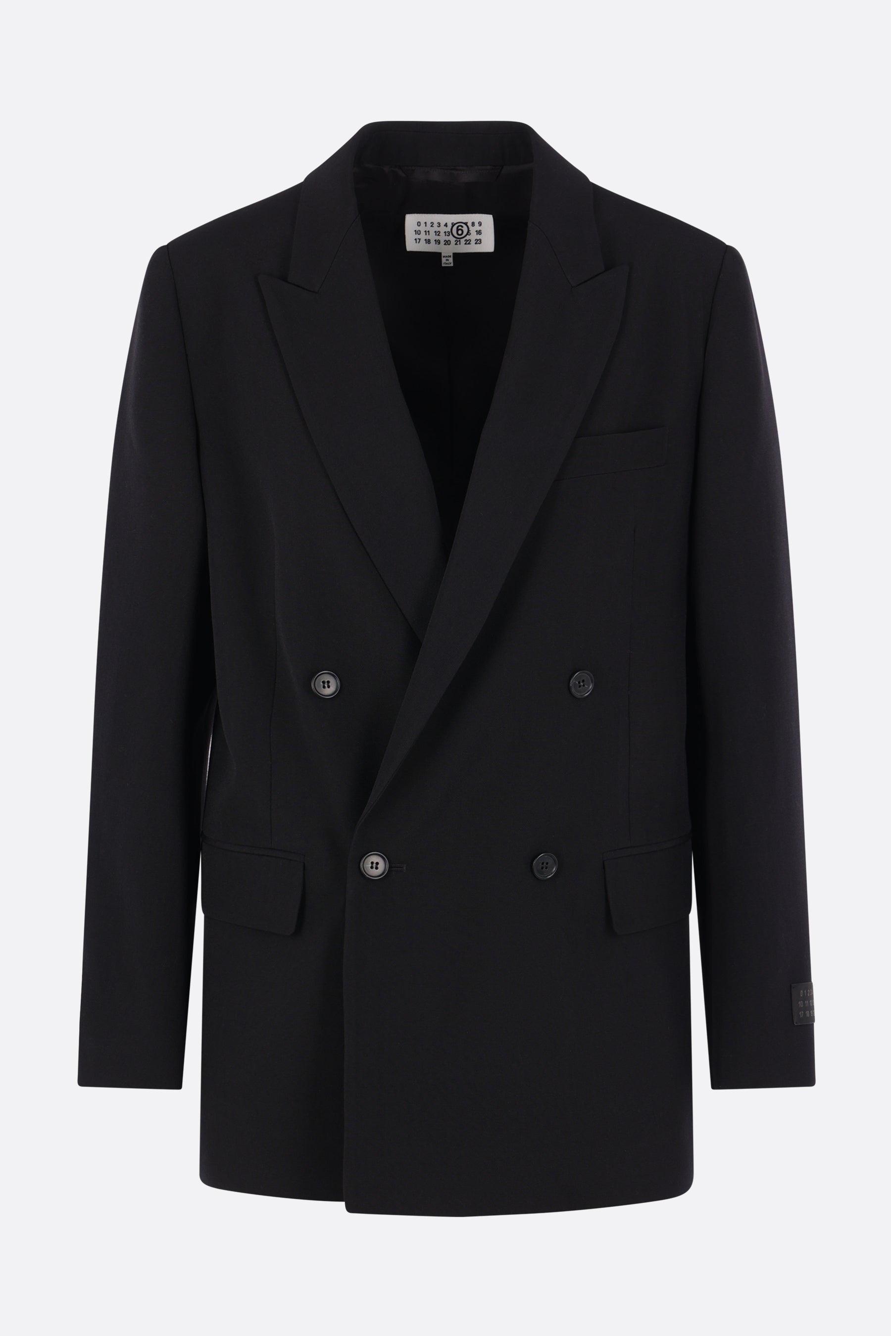 double-breasted jacket in wool blend