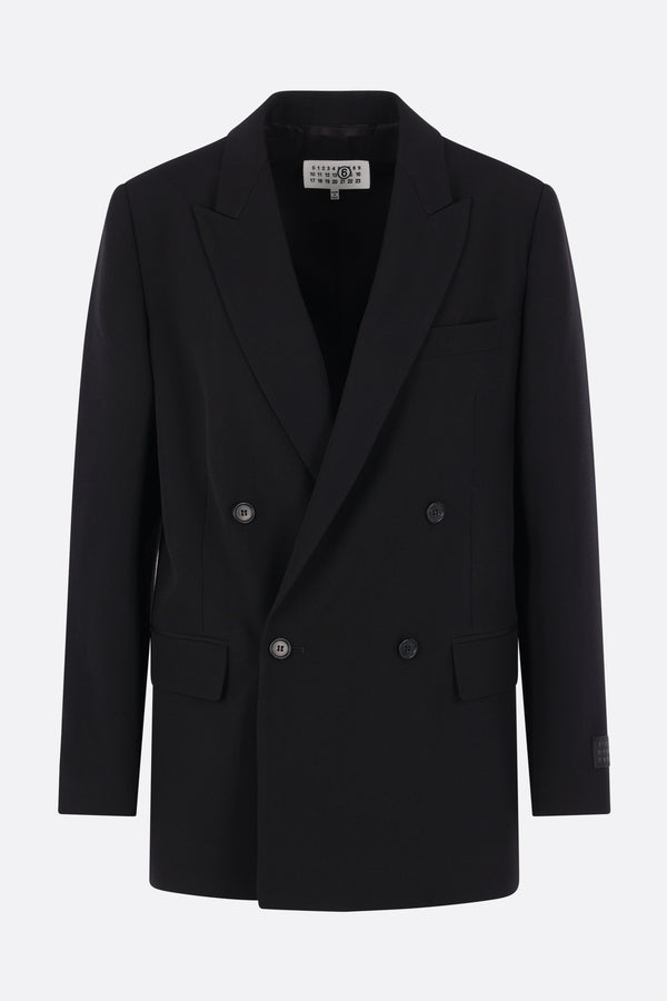 double-breasted jacket in wool blend