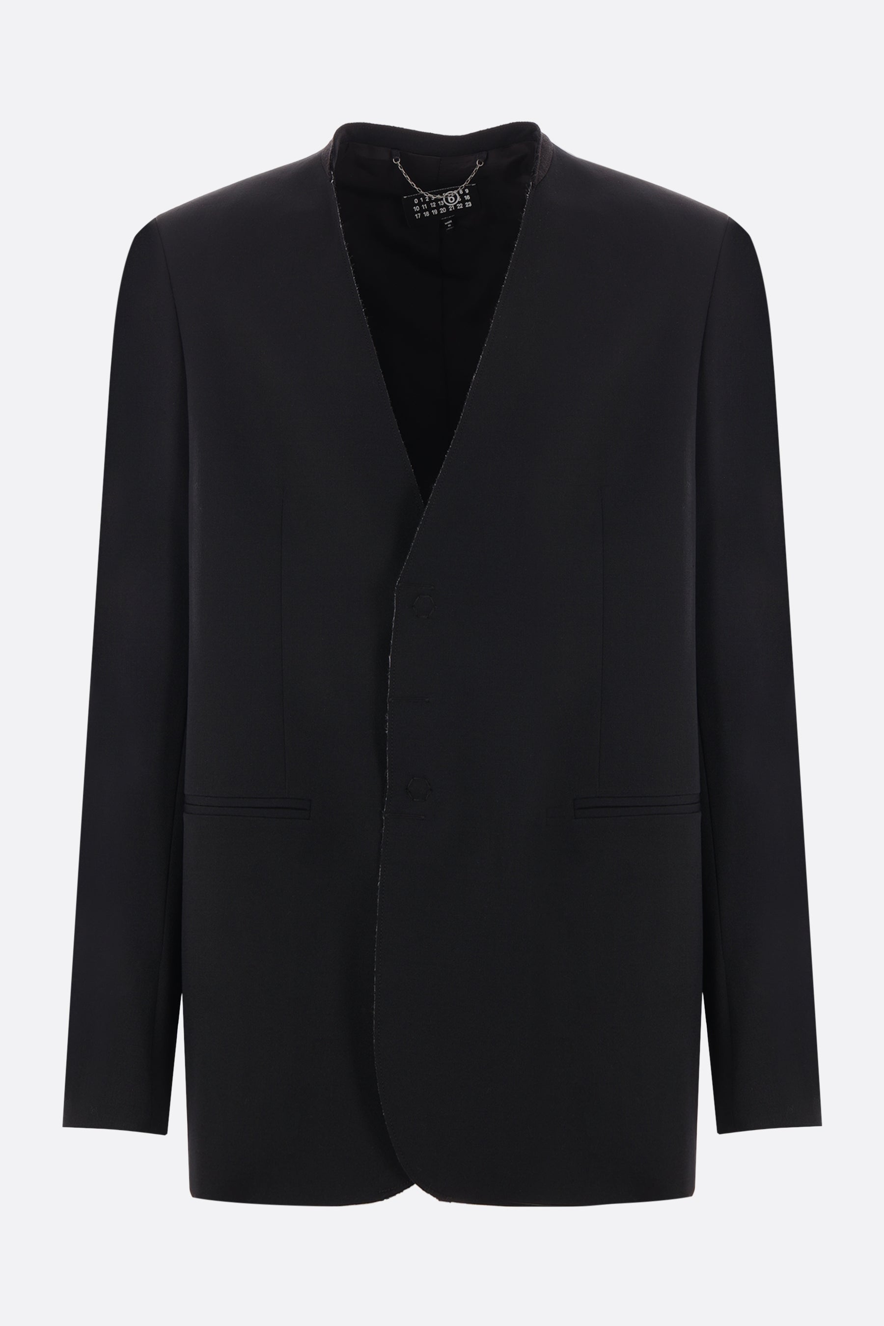 single-breasted jacket in gabardine