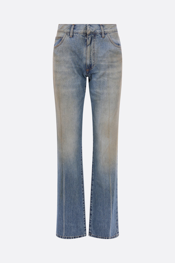 straight-leg jeans in denim