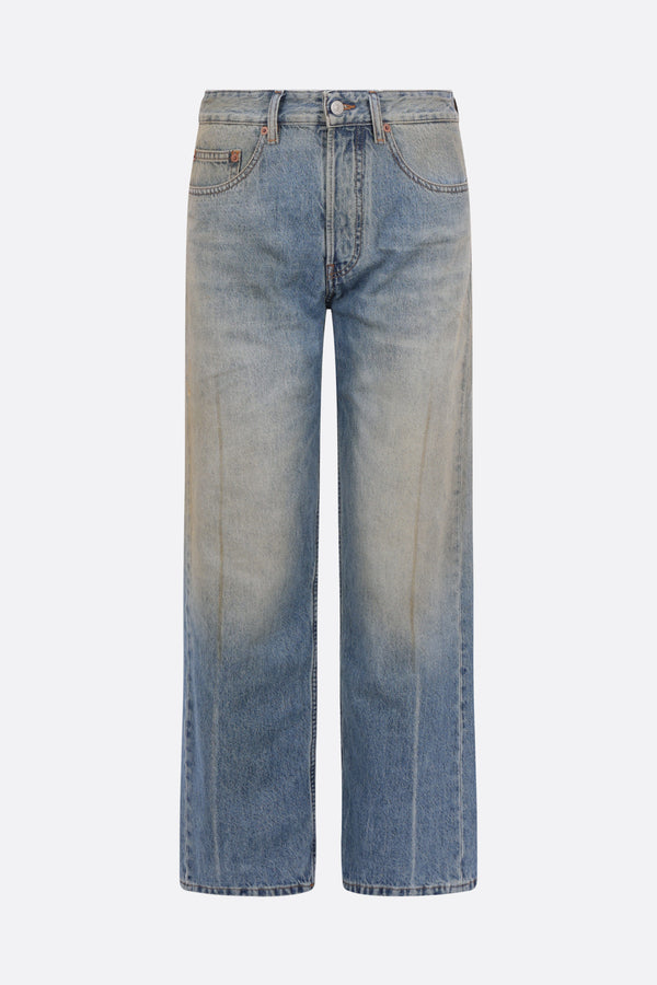 straight-leg jeans in denim