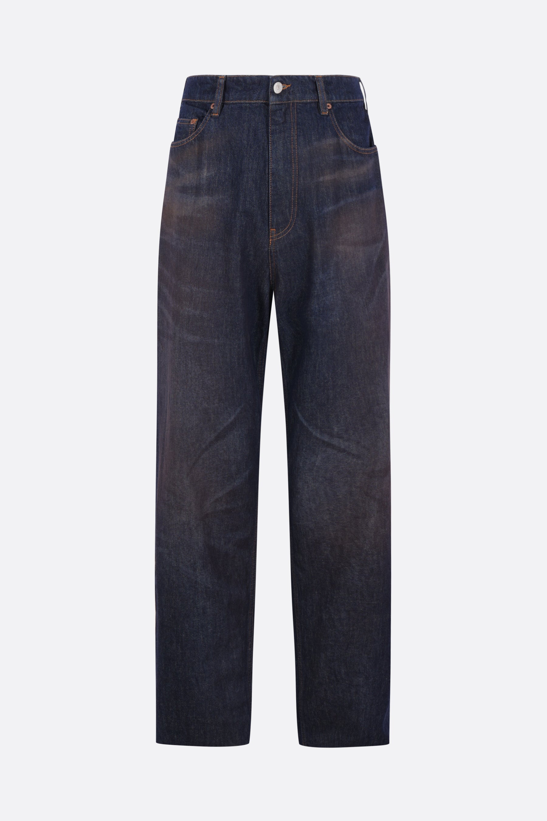 straight-leg jeans in denim